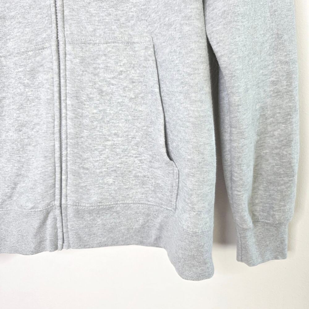John Deere Full Zip Hoodie Medium M Grey Tractor Graphic Workwear Farmwear - Picture 2 of 10